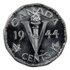 1944 Canada 5-cents AU-UNC Cameo (AU55)