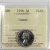 1956 Canada 5-cents ICCS Certified PL-65 Cameo
