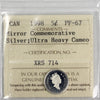 1998 Mirror Commemorative Silver Canada 5-cents ICCS Certified PF-67 Ultra Heavy Cameo