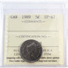 1989 Canada 5-cents ICCS Certified SP67