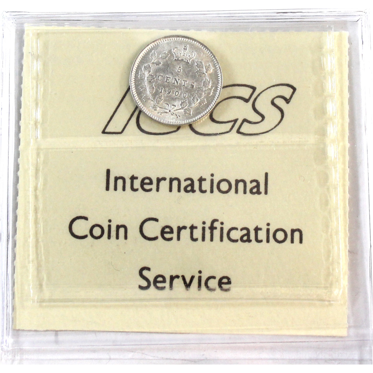 1900 Oval 0's Canada 5-cents ICCS Certified AU58 (XQL 248)