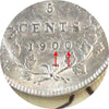 1900 Oval 0's Canada 5-cents ICCS Certified AU58 (XQL 248)