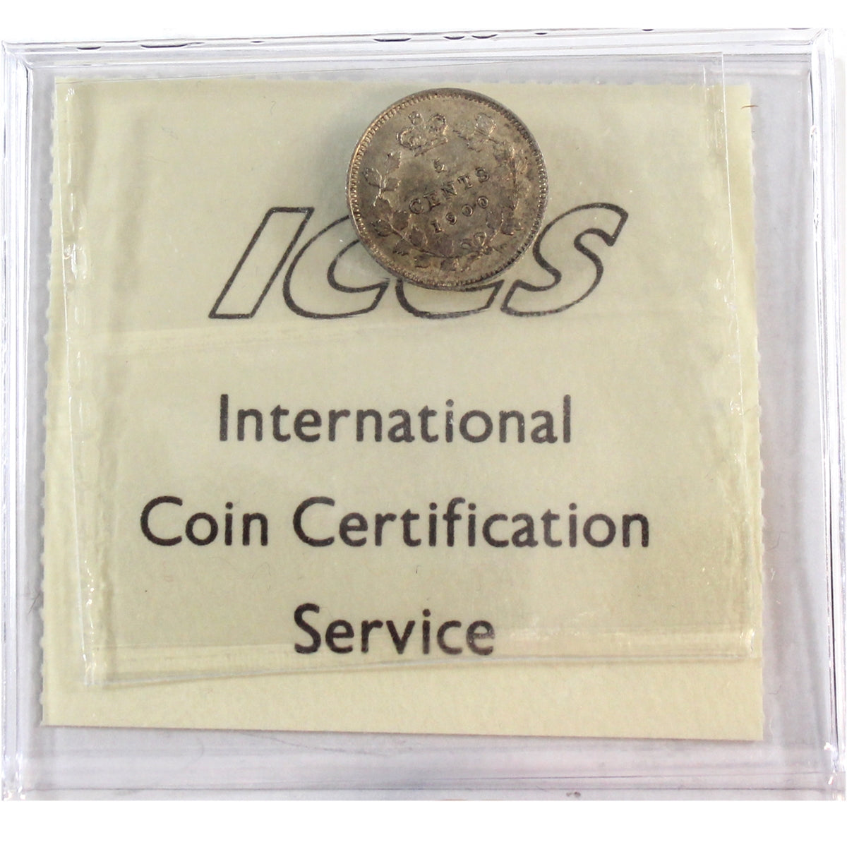1900 Oval 0's Canada 5-cents ICCS Certified VF30