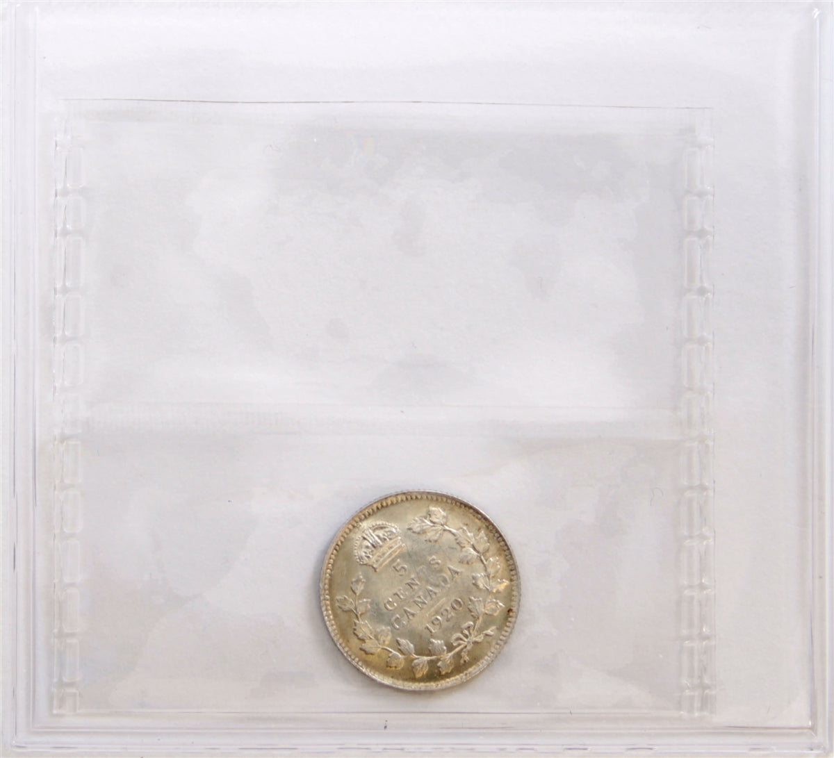 1920 Canada 5-cents ICCS Certified MS60