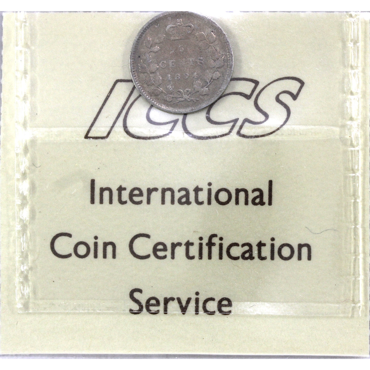 1894 Canada 5-cents ICCS Certified F12