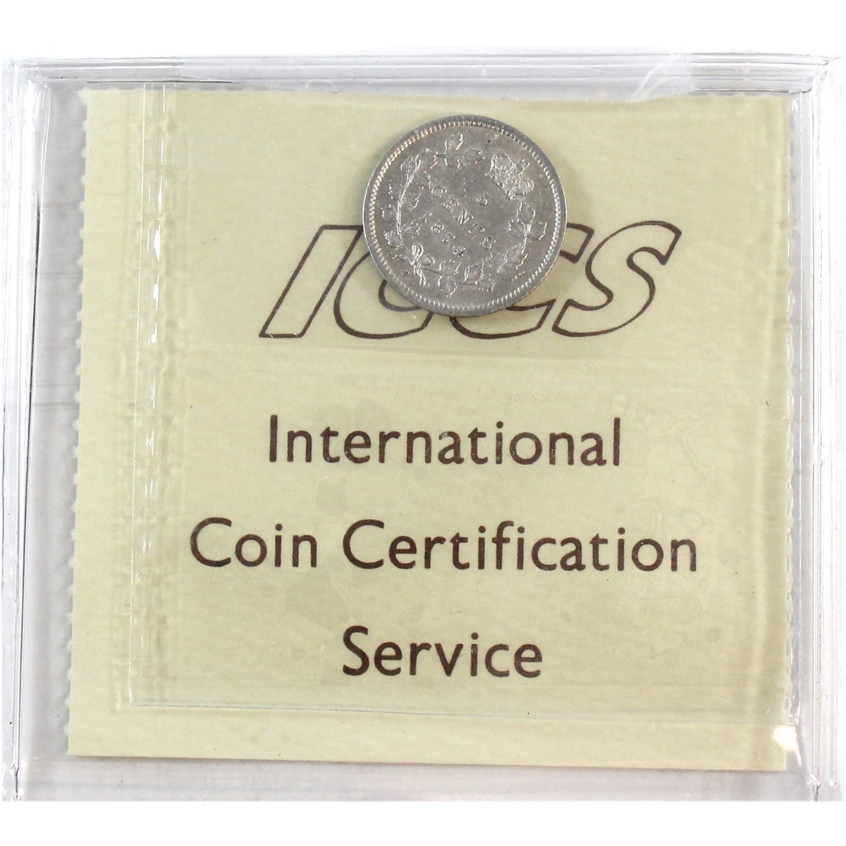 1874H Plain 4 Canada 5-cents ICCS Certified EF45