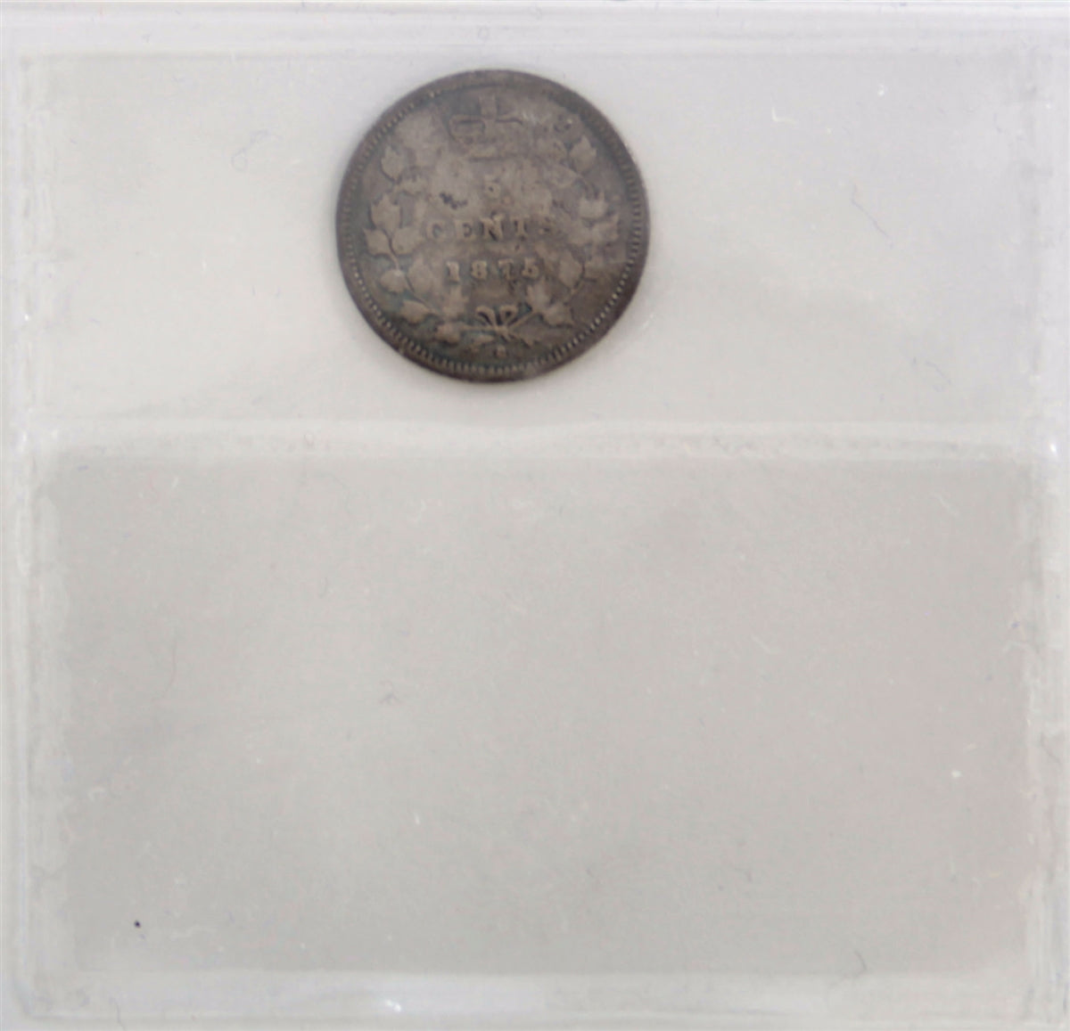 1875H Small Date Canada 5-cents ICCS Certified G4