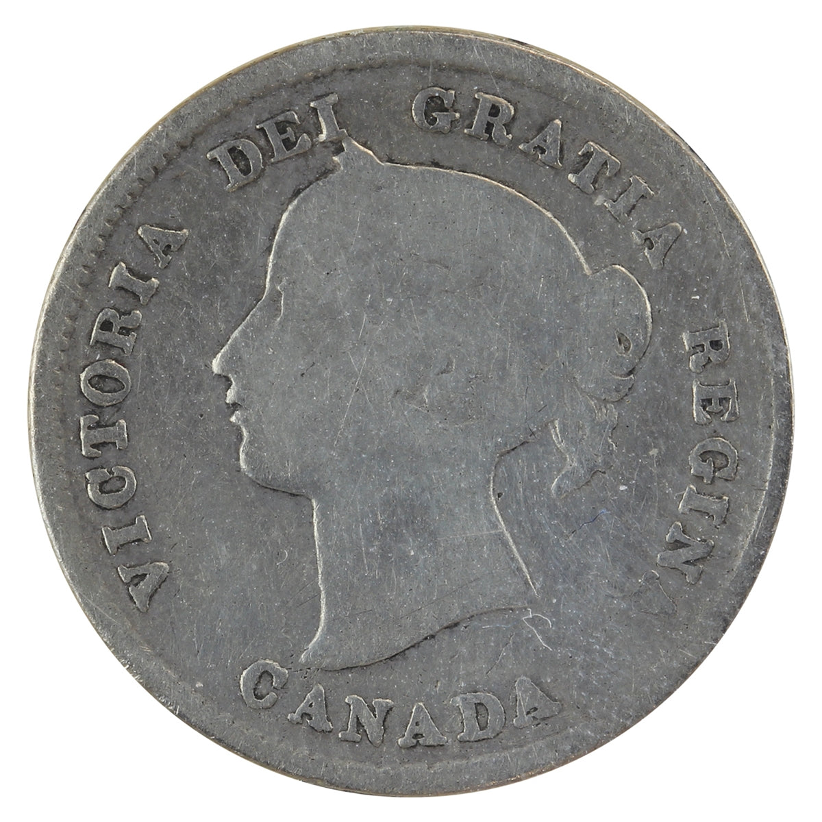 1875H Small Date Canada 5-cents ICCS Certified G6