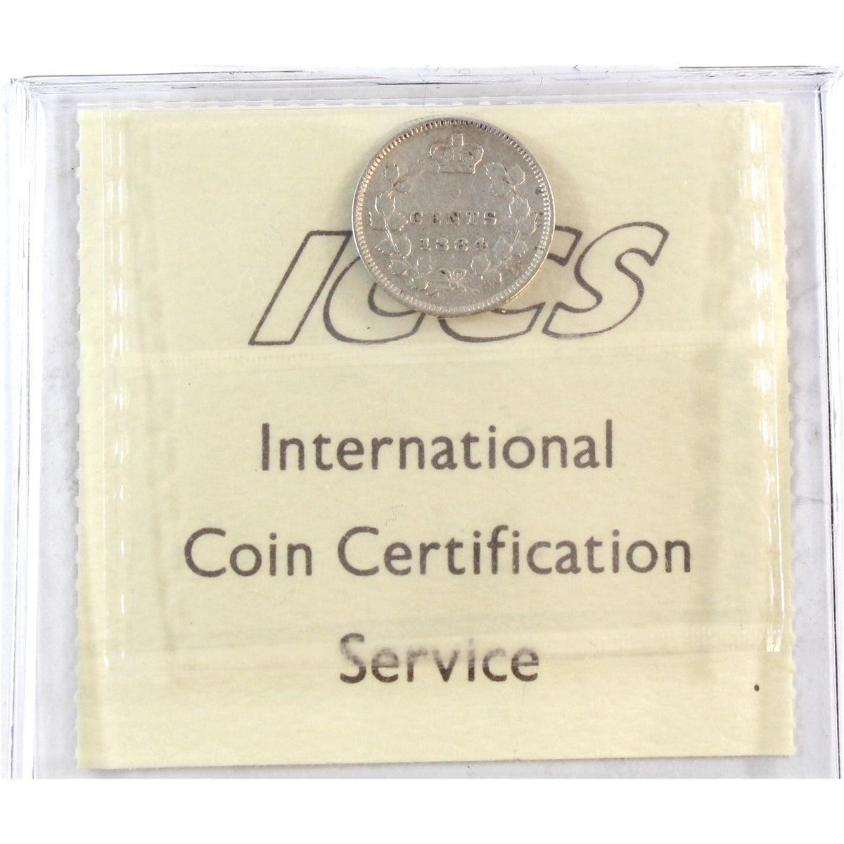 1884 Far 4 Canada 5-cents ICCS Certified F12