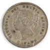 1885 Small 5 Over 5 Canada 5-cents Very Good (VG8) $