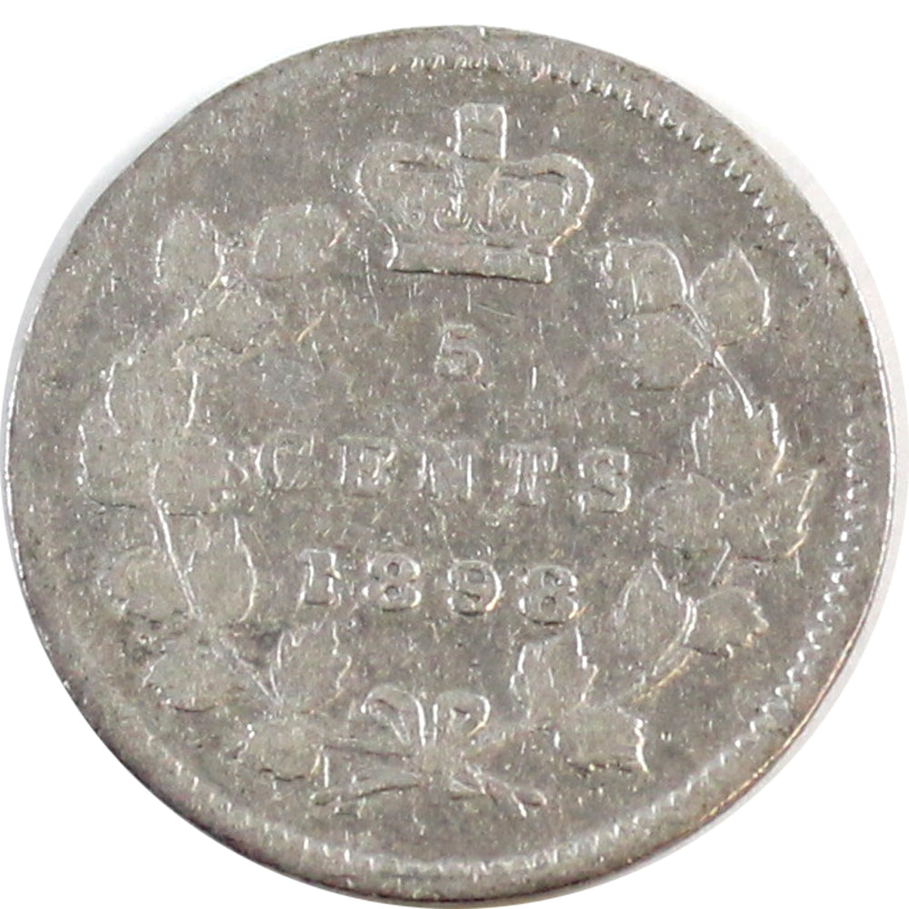 1898 Canada 5-cents G-VG (G6)