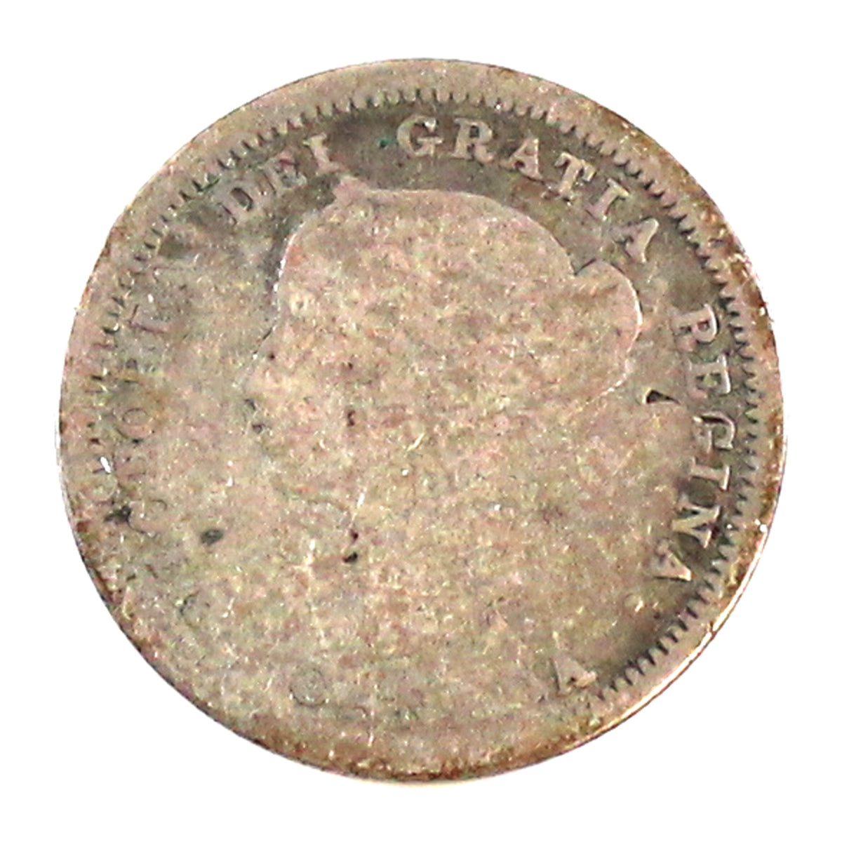 1870 Wide Rim Canada 5-cents About Good (AG3)