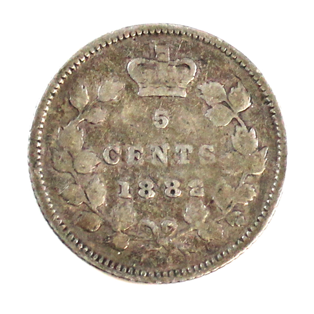 1882H Canada 5-cents G-VG (G6)