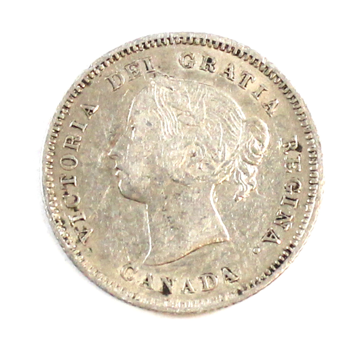 1886 Large 6 Canada 5-cents VF-EF (VF30) $