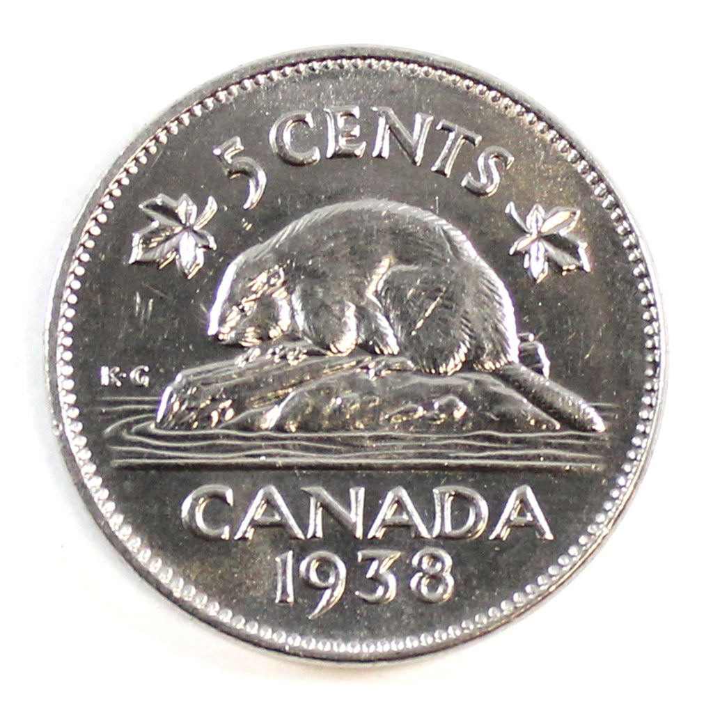 1938 Canada 5-cents Uncirculated (MS60) $