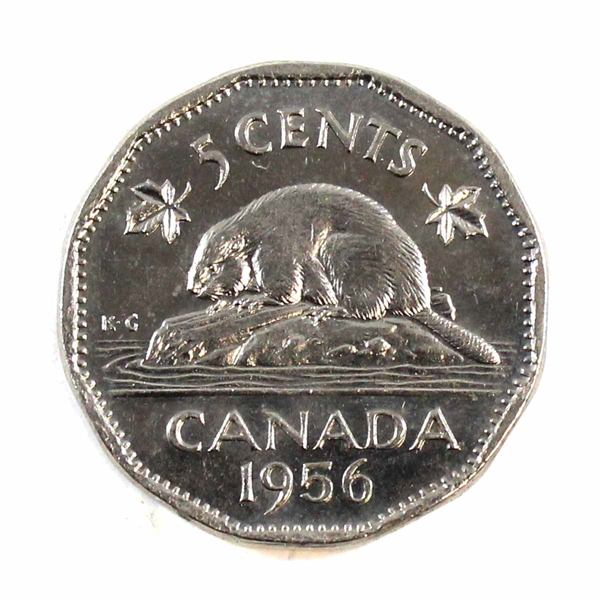 1956 Canada 5-cents Uncirculated (MS60)