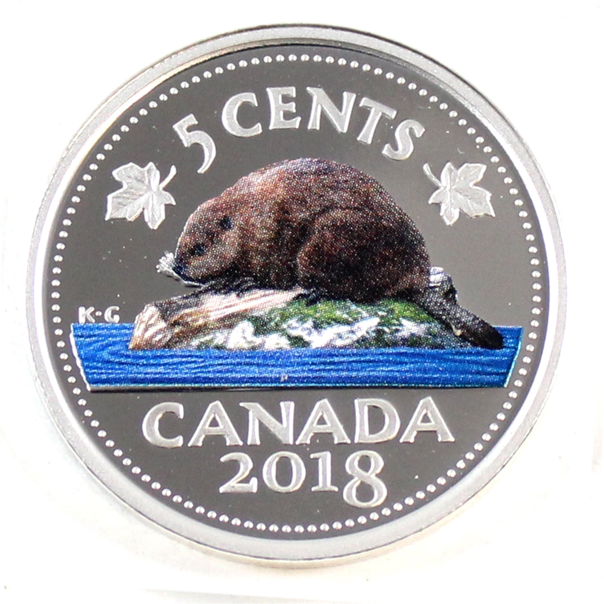 2018 Canada 5-cents Coloured Silver Proof (No Tax)