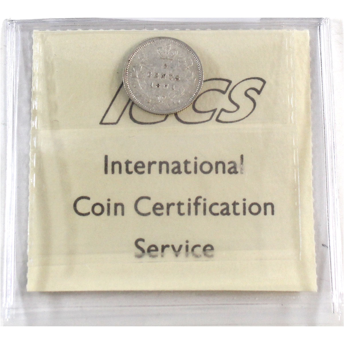 1871 Canada 5-cents ICCS Certified VF20