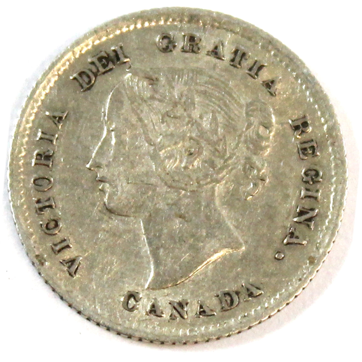 1874H Crosslet 4 Canada 5-cents EF-AU (EF45) $