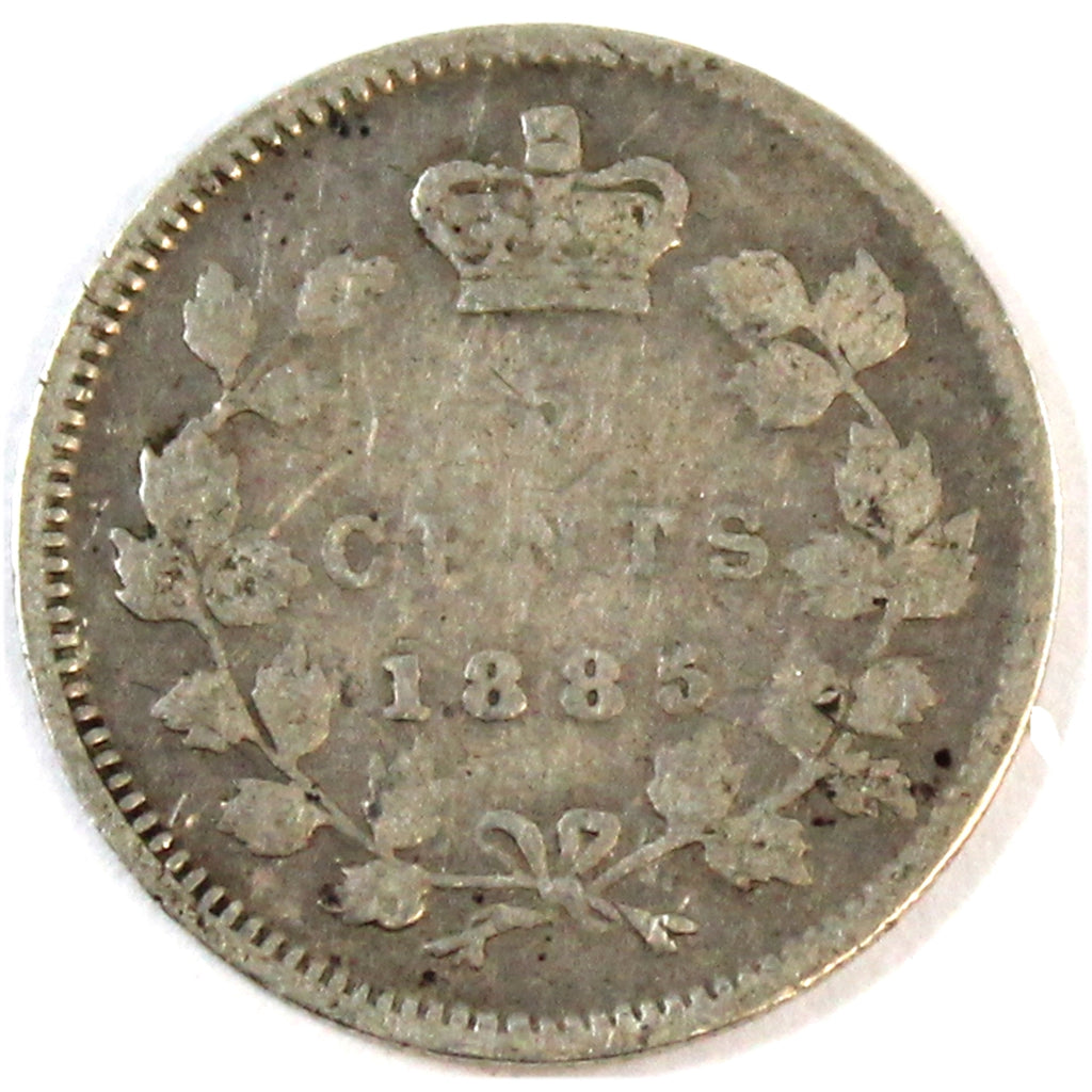 1885 Large 5 Canada 5-cents G-VG (G6)