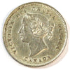 1886 Large 6 Canada 5-cents EF-AU (EF45) $