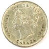 1886 Small 6 Canada 5-cents Almost Uncirculated (AU50) $
