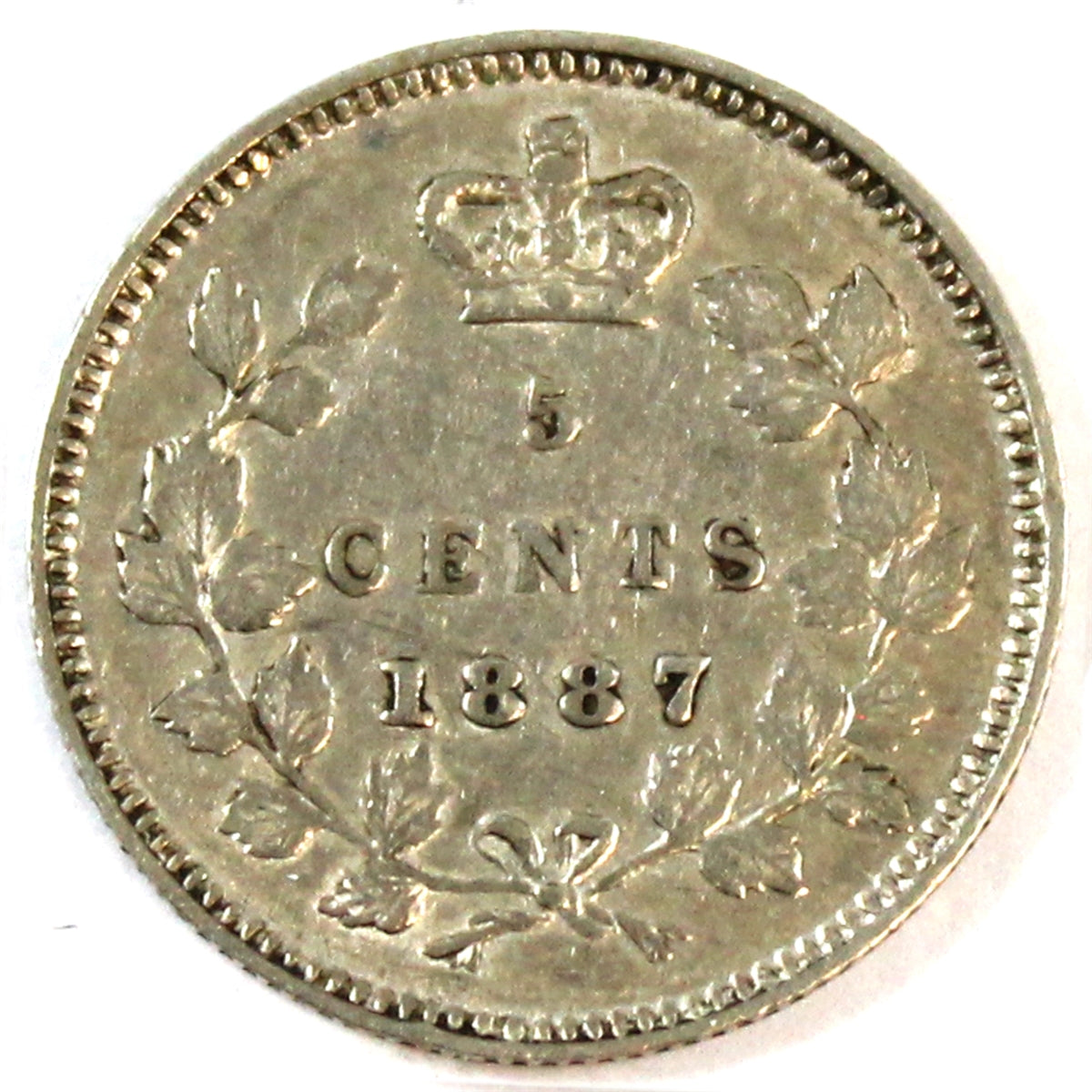 1887 Canada 5-cents Extra Fine (EF40) $