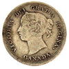 1887 Repunched 7/7 Canada 5-cents F-VF (F15) $