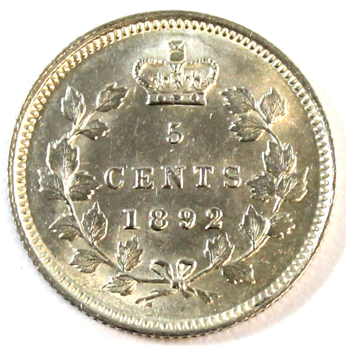 1892 Canada 5-cents AU-UNC (AU55) $