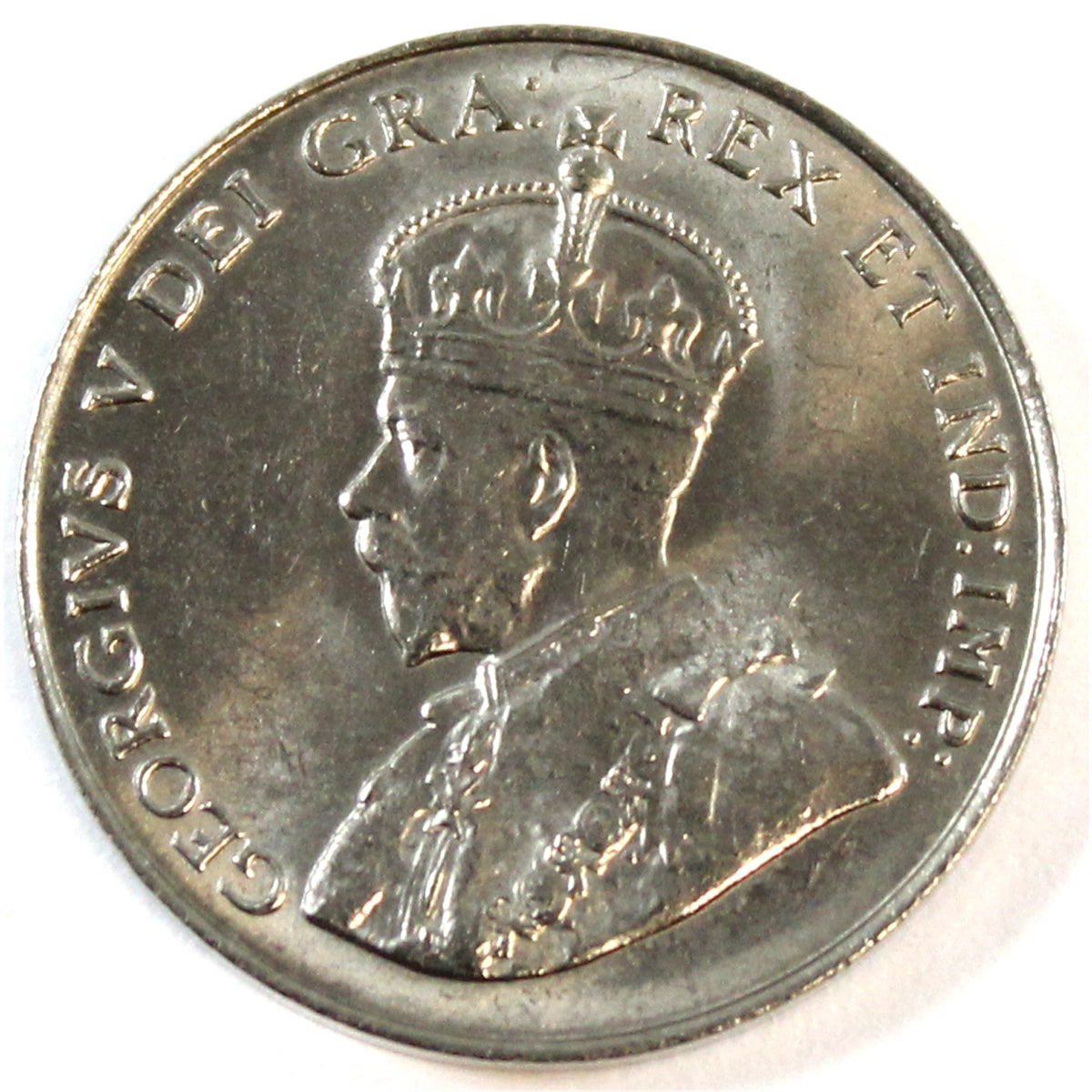 1922 Far Rim Canada 5-cents Brilliant Uncirculated (MS63) $