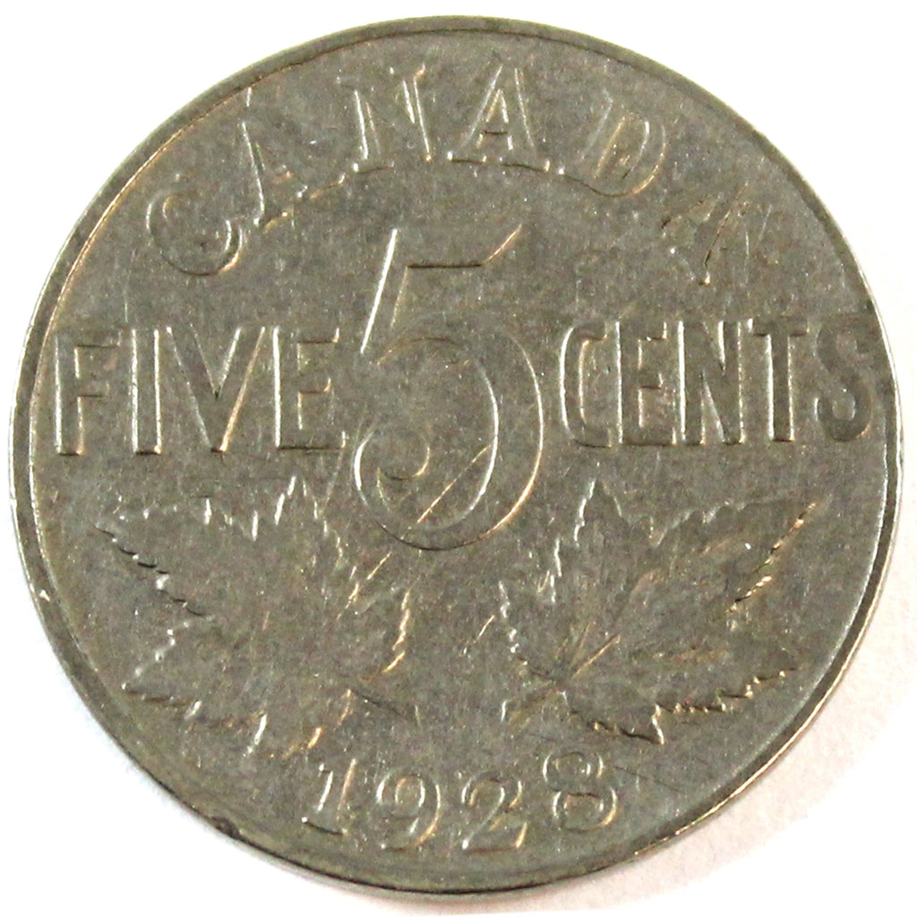 1928 Canada 5-cents G-VG (G6)