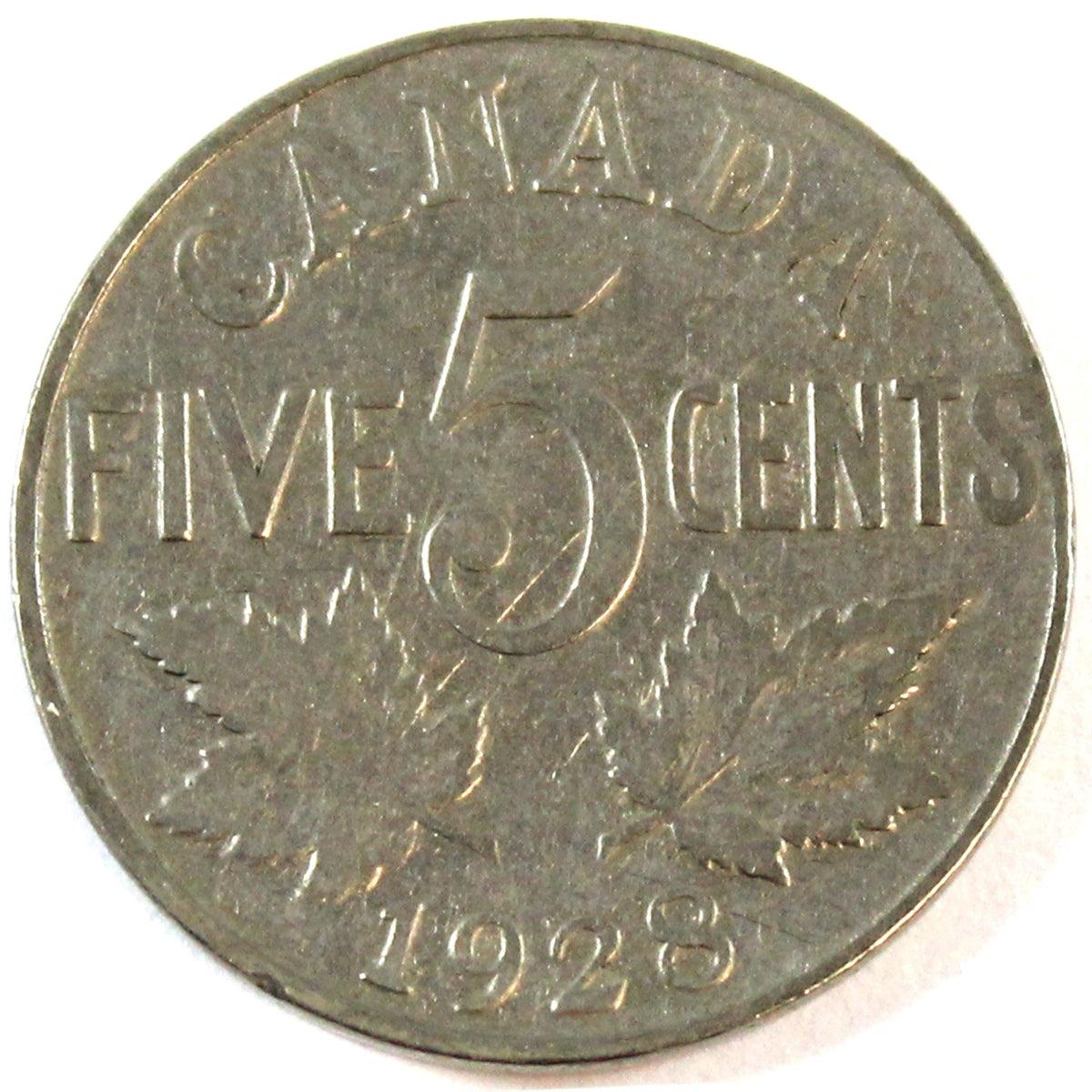 1928 Canada 5-cents G-VG (G6)