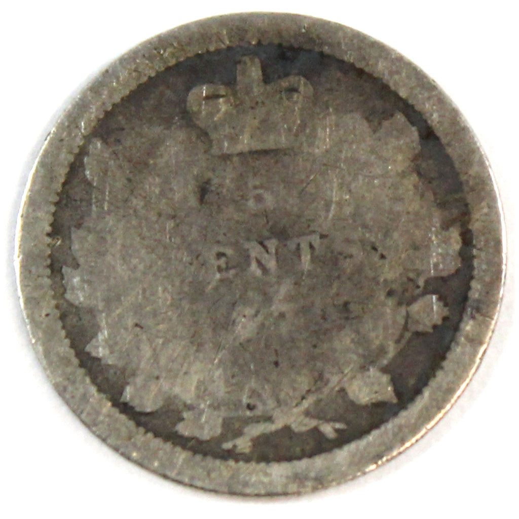 1870 Wide Rim Canada 5-cents Filler