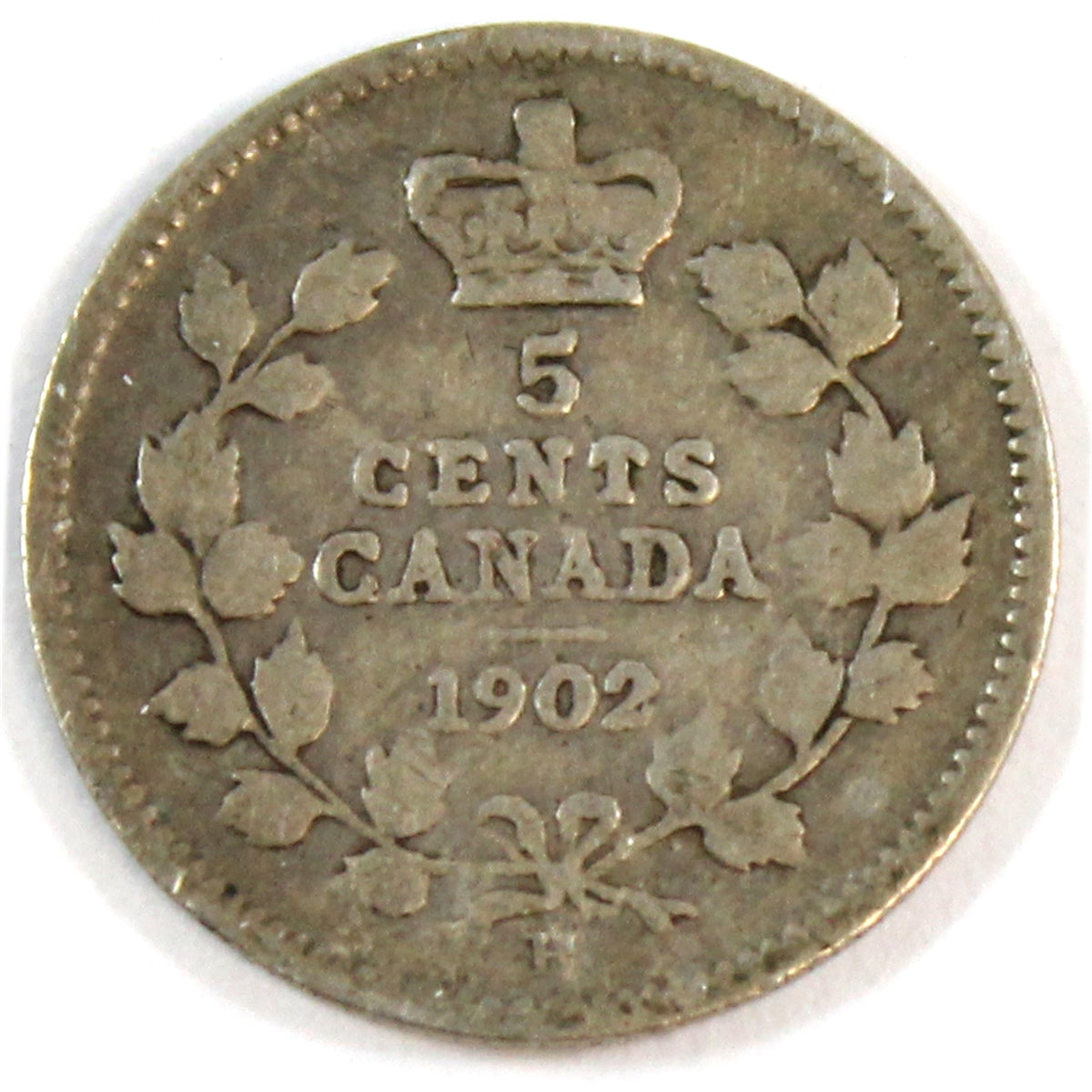 1902H Large H Canada 5-cents Good (G4)