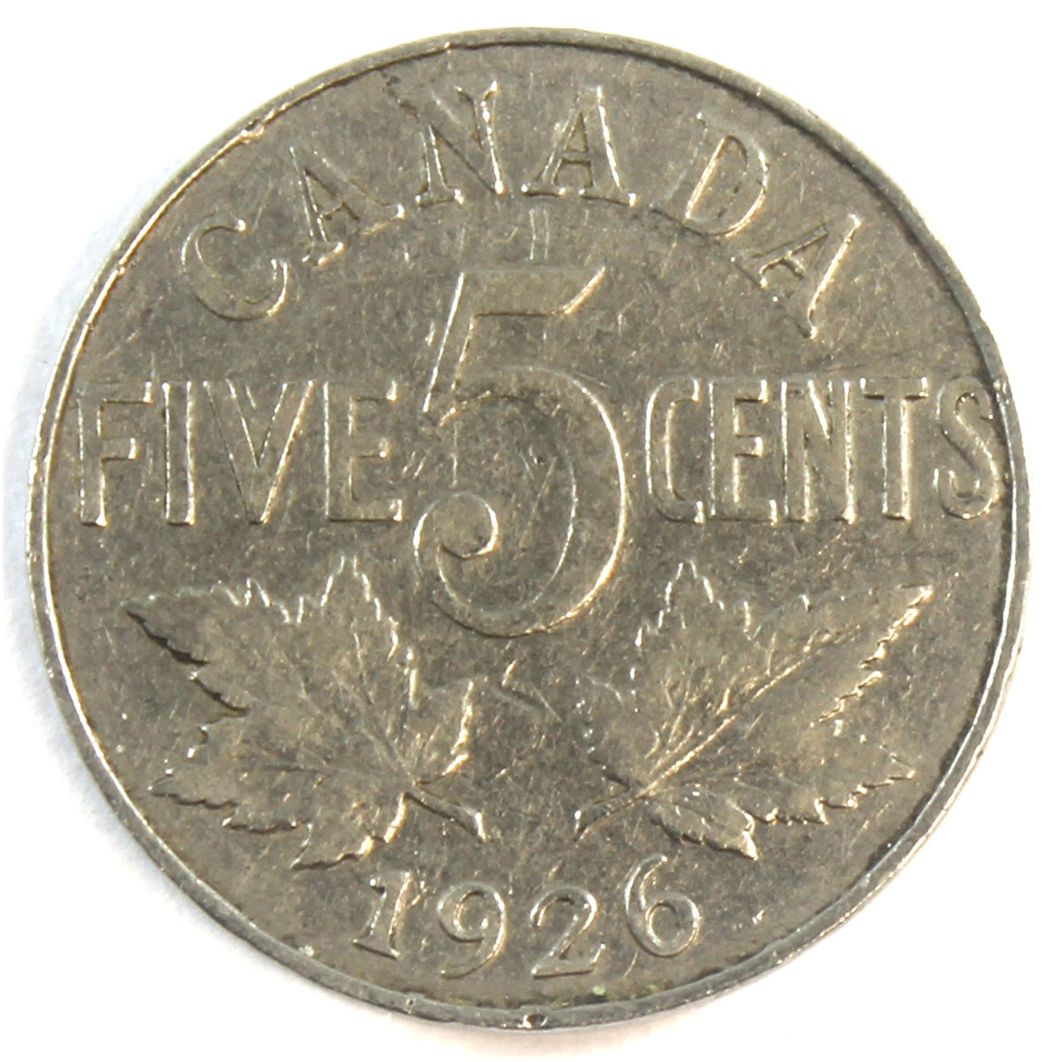 1926 Far 6 Canada 5-cents Very Good (VG8) $
