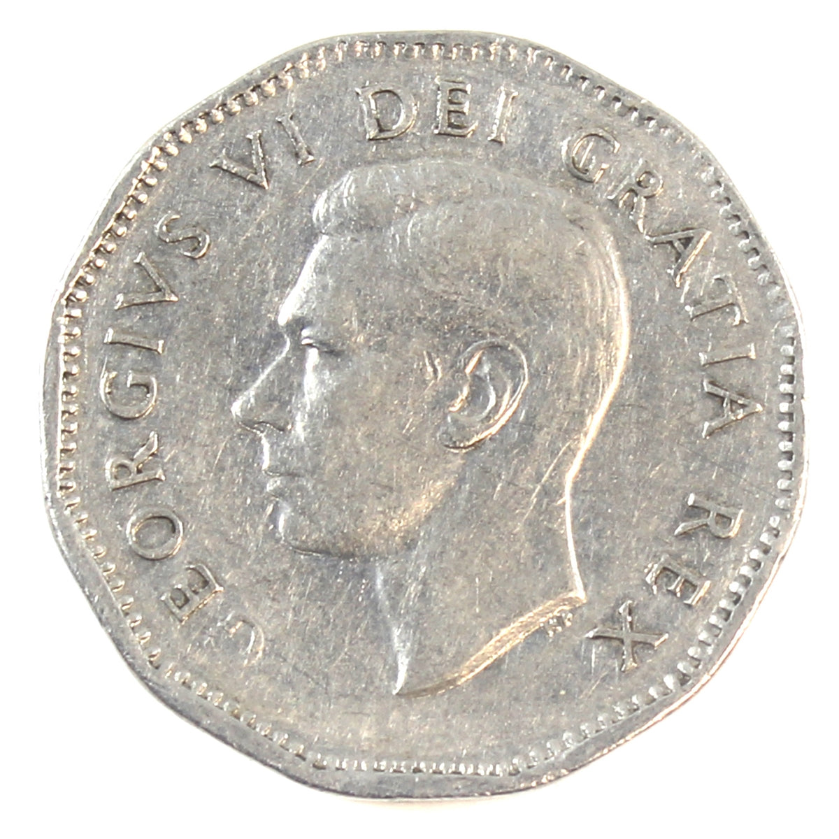 1951 Refinery Half Moon Canada 5-cents Very Fine (VF20)