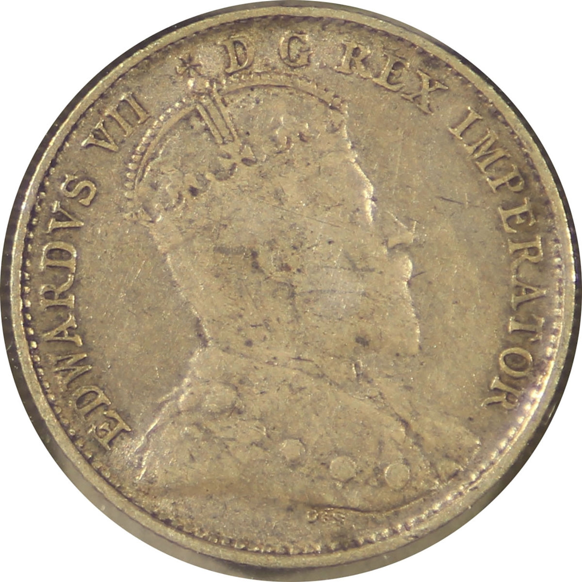 1902H Large H Over Small H Canada 5-cents Fine (F12)