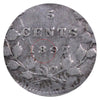 1897 Slender 8 Canada 5-cents ICCS Certified F15