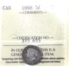 1898 Canada 5-cents ICCS Certified F15