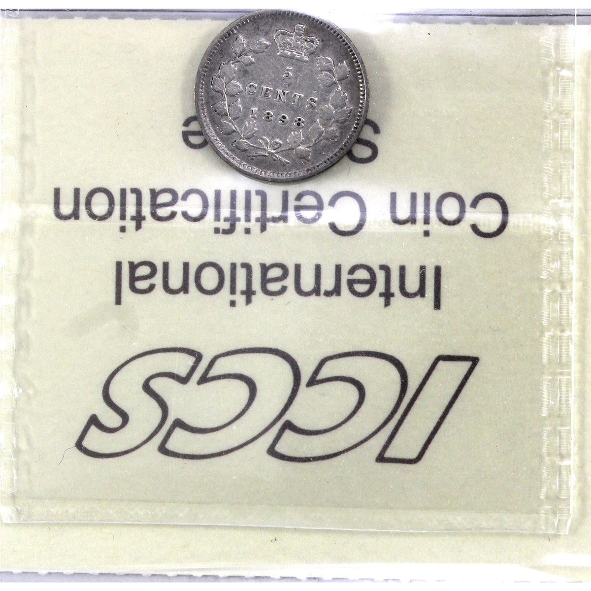 1898 Canada 5-cents ICCS Certified F15
