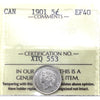 1901 Canada 5-cents ICCS Certified EF40