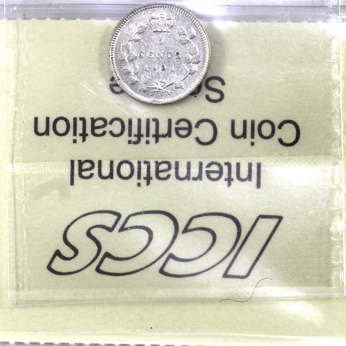 1901 Canada 5-cents ICCS Certified EF40