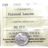 1910 Pointed Leaves Canada 5-cents ICCS Certified MS62