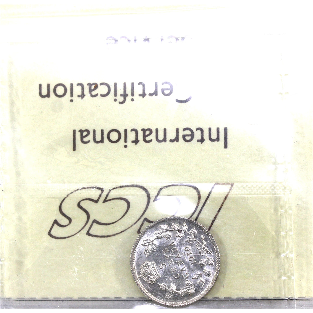 1910 Pointed Leaves Canada 5-cents ICCS Certified MS62