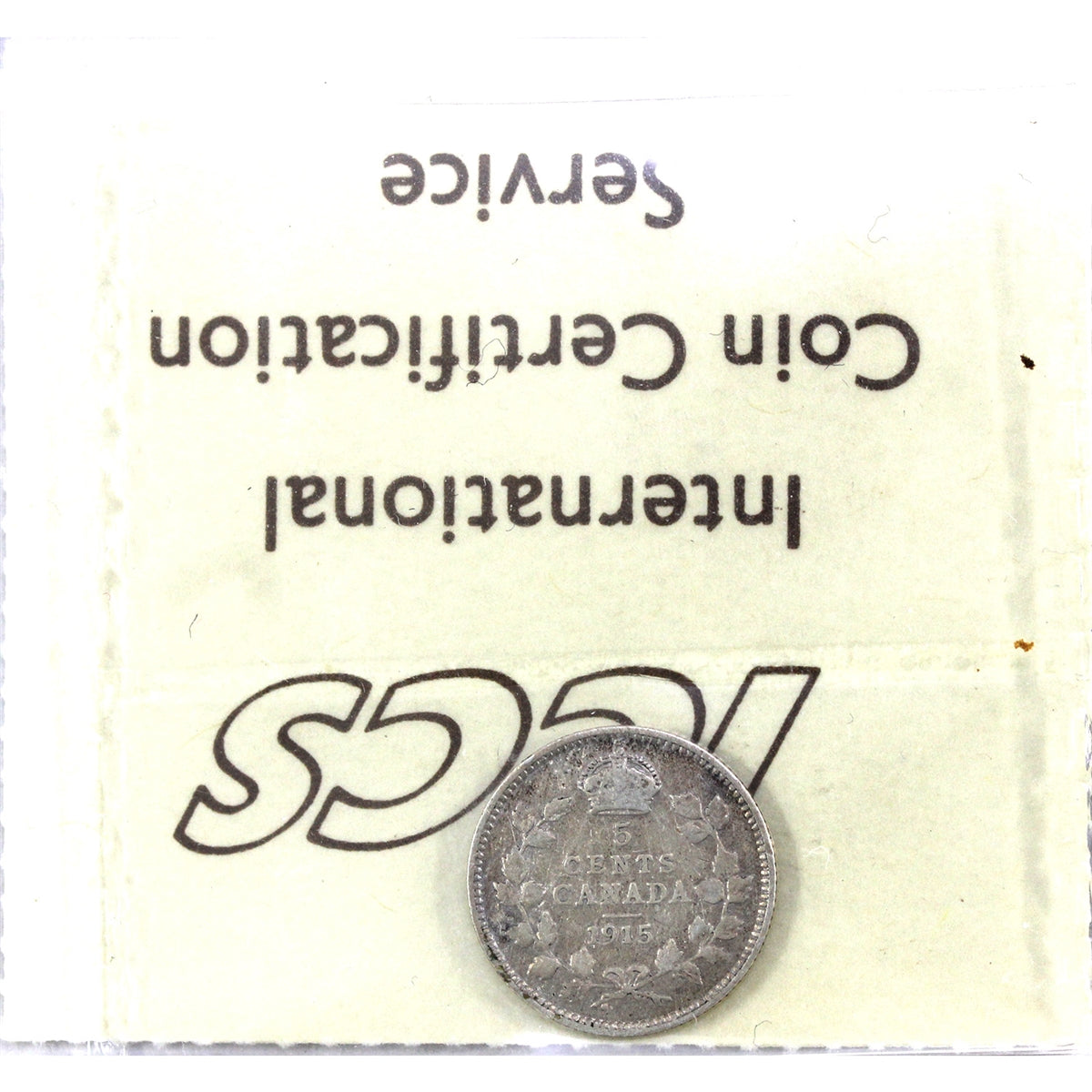 1915 Canada 5-cents ICCS Certified VG10