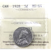 1928 Canada 5-cents ICCS Certified MS64 (XNU 253)