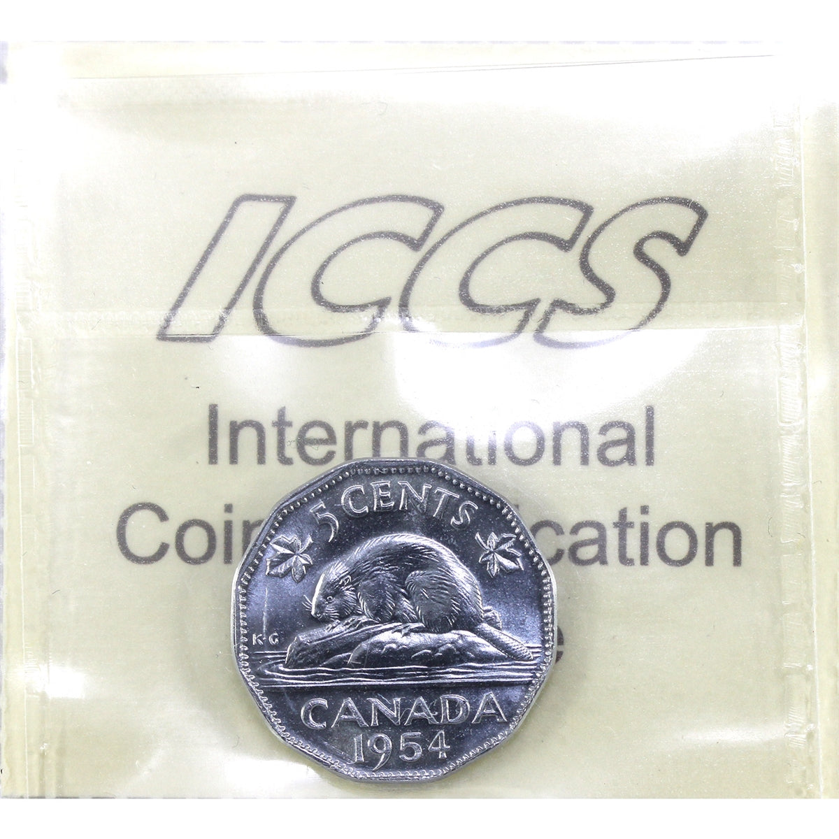 1954 SF Canada 5-cents ICCS Certified PL64 Heavy Cameo