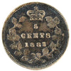 1885 Large 5 Canada 5-cents Extra Fine (EF40) $