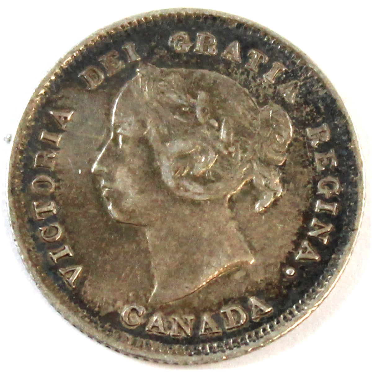 1885 Large 5 Canada 5-cents Extra Fine (EF40) $