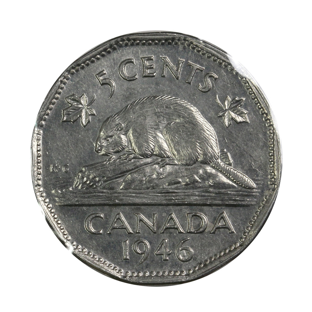 1946 Arrowhead Canada 5-cents EF-AU (EF45)